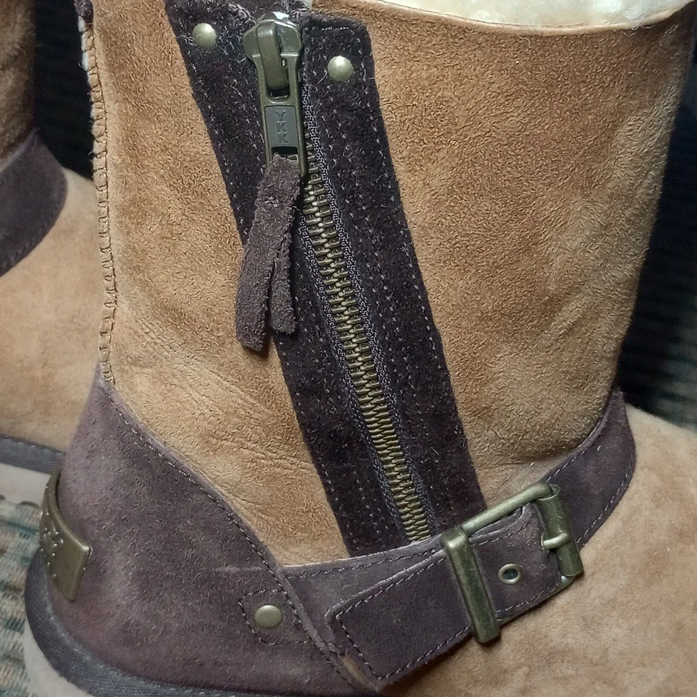 UGG Tan and Brown Winter Boots - Picture 10 of 12
